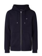 Lexington Clothing Sebastian Organic Cotton Hoodie Marinblå