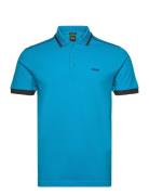 Paddy 1 Sport Polos Short-sleeved Blue BOSS