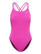 Nike W Spiderback Piece Sport Swimsuits Pink NIKE SWIM