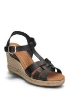 Espadrilles Sandalette Med Klack Espadrilles Black Billi Bi