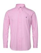 Polo Ralph Lauren Custom Fit Striped Stretch Poplin Shirt Rosa