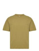 Mid Sleeve Tee Tops T-shirts Short-sleeved Green Resteröds