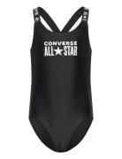 Cnvg 1 Pc Core Logo Swimsuit Baddräkt Badkläder Black Converse