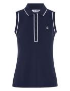 Sleeveless Veronica Polo Sport T-shirts & Tops Polos Navy Original Pen...