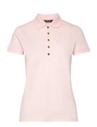 Piqué Polo Shirt Tops T-shirts & Tops Polos Pink Lauren Ralph Lauren