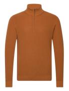 Bhcodford Half-Zipp Pullover Tops Knitwear Half Zip Jumpers Orange Ble...