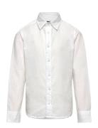 Jjelinen Blend Shirt Ls Sn Jnr Tops Shirts Long-sleeved Shirts White J...