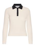 Mango Polo-Neck Knitted Sweater Beige