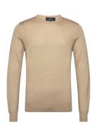 Hackett London Gmd Merino Silk Crew Beige