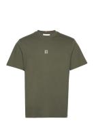 Mini Encore T-Shirt Tops T-shirts Short-sleeved Khaki Green Les Deux