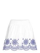 Alissa Cotton Embroidered Shor Bottoms Shorts Casual Shorts White Fren...