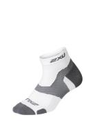 2XU Vectr Light Cushion 1/4 Crew Socks Vit