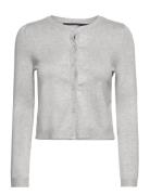 Vero Moda Vmglory Ls O-Neck Short Cardigan Ga Grå