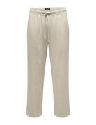 Kids Only Kobsinus Loose Linen Pant Wvn Beige