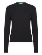 Crewneck Jersey Tops Knitwear Jumpers Black United Colors Of Benetton