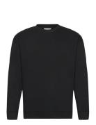 Over D O-Neck Sweat L/S Tops Sweat-shirts & Hoodies Sweat-shirts Black...