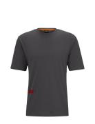 Teesevenflash Tops T-shirts Short-sleeved Grey BOSS