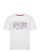Jjchill Shape Tee Ss Crew Neck Tops T-shirts Short-sleeved White Jack ...
