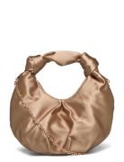 Satin Handbag Bags Top Handle Bags Brown Mango