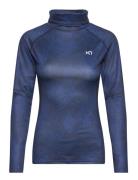 Fierce Long Sleeve Sport T-shirts & Tops Long-sleeved Blue Kari Traa