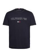 Hilfiger 85 Tee Tops T-shirts Short-sleeved Blue Tommy Hilfiger