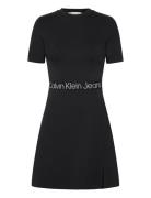 Tape Milano Short Sleeve Dress Kort Klänning Black Calvin Klein Jeans