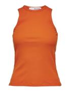 Selected Femme Slfanna O-Neck Tank Top Noos Orange