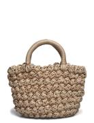 Mini-Braided Basket Bags Top Handle Bags Beige Mango