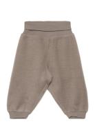 Wheat Wool Fleece Trousers Grå