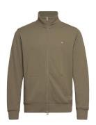 GANT Reg Shield Full Zip Sweat Grön