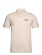 Polo Tops Polos Short-sleeved Beige EA7