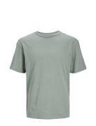 Jprcc Soft Linen Blend Ss Tee Tops T-shirts Short-sleeved Blue Jack & ...