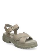 London Vibe Backstrap Sandal Light Taupe Full Grain Platta Sandaler Kh...