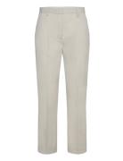 Classic Lady - Classic Wool Blend Bottoms Trousers Straight Leg Grey D...