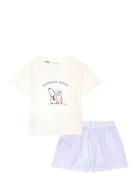 Snoopy Short Pyjamas Pyjamas Set Blue Mango