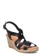 Espadrilles Sandal Med Klack Black Billi Bi