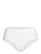 Silk Hipster W/ Lace Hipstertrosa Underkläder White Rosemunde