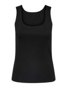 Pcneja Sl Reversible Top Noos Bc Tops T-shirts & Tops Sleeveless Black...