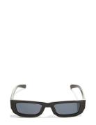 Pckathrine Sunglasses Box Fyrkantiga Solglasögon Black Pieces