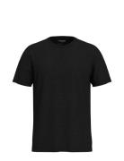 Selected Homme Slhaspen Slub Ss O-Neck Tee Noos Svart