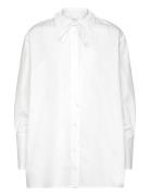 Sempe White Shirt Tops Shirts Long-sleeved White ALOHAS