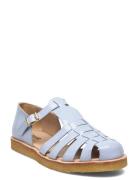 Sandals - Flat - Closed Toe - Op Platta Sandaler Blue ANGULUS