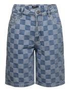 Nlmcheckizza Dnm Dad Shorts Bottoms Shorts Blue LMTD