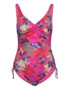 Fantasie Playa Del Carmen Uw V-Neck Swimsuit With Adjustable Leg Rosa