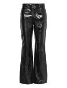 2Nd Raphael - Croco Lacquer Bottoms Trousers Leather Leggings-Byxor Bl...