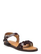 ANGULUS Sandals - Flat - Open Toe - Op Brun