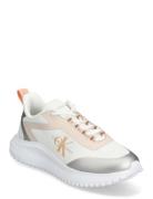 Eva Runner Low Lace Mix Ml Wn Låga Sneakers White Calvin Klein