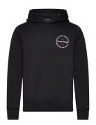 Hilfiger Roundel Hoody Tops Sweat-shirts & Hoodies Hoodies Black Tommy...