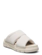 Greyfield Sandal Slide Sandal White Knit Platta Sandaler White Timberl...