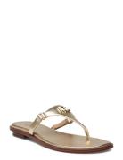 Jillian Thong Platta Sandaler Gold Michael Kors